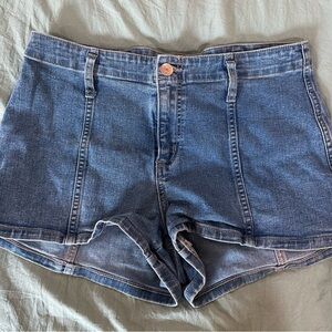 Denim Blue Vintage Vibes Shorts